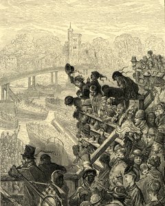 Oxford ve Cambridge tekne by Gustave Dore