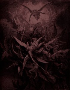 Kayıp Cennet: Asi meleklerin düşüşü, sanatçı Doré by Gustave Dore