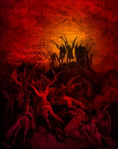Kayıp Cennet: Asi Melekler. Doré tarafından by Gustave Dore