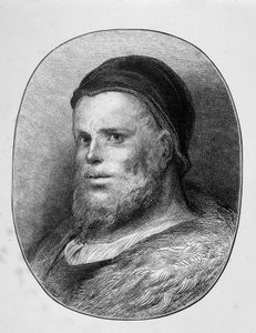 Rabelais genç portresi - gravür, Gustave Dore tarafından by Gustave Dore
