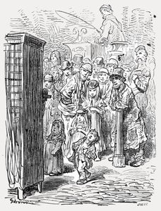 "Punch ve Judy", 1872. by Gustave Dore