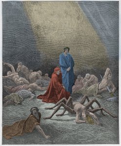Purgatorio, Kanto 12: Dante, Arachne