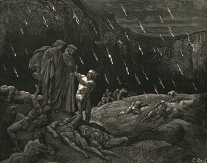 Beyefendi! Brunetto! Ve burada mısın, c1890. by Gustave Dore