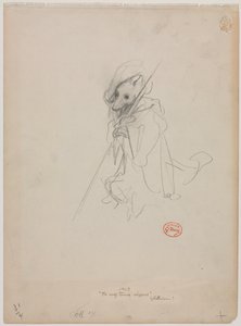 Kurt Dönen Çoban için Eskiz, c. 1868. by Gustave Dore
