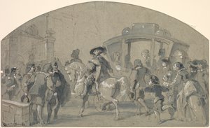 Sokak Manzarası recto, Eskizler verso, c. 1848-49. by Gustave Dore