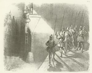 Sürpriz Bekçi - Henry IV Saltanatı (gravür) by Gustave Dore