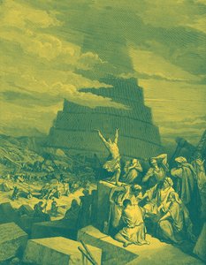 Dillerin Kargaşası (Babil Kulesi) - İncil by Gustave Dore