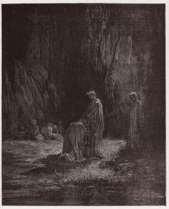 İlahi Komedya (La Divina Comedia, La Divine Comedie), Purgatorio, Canto 7: Şair Sordello, şaşkın, Virgil