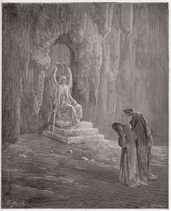 İlahi Komedya (La Divina Comedia, La Divine Comedie), Araf, Canto 9: Dante ve Virgil Araf Kapılarında - Dante Alighieri (1265-1321) - Gustave Dore