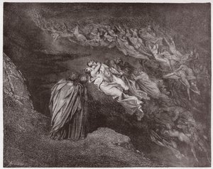İlahi Komedya (La Divina Commedia, La Divine Comedie), Cehennem, Canto 5: Francesca