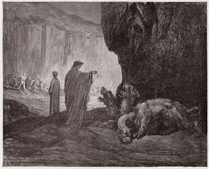 İlahi Komedya (La Divina Commedia, La Divine Comedie), Inferno, Canto 6: Virgil Cerberus