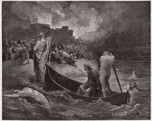 İlahi Komedya (La Divina Commedia, La Divine Comedie), Cehennem, Canto 8: Virgil ve Dante Dis Kalesi