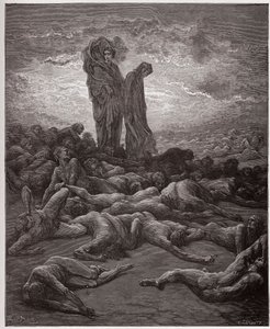 İlahi Komedya (La Divina Commedia, La Divine Comedie), Araf, Canto 20: Açgözlülerin ruhları - Dante Alighieri (1265-1321) - Çizim Gustave Dore (1832-1883) by Gustave Dore