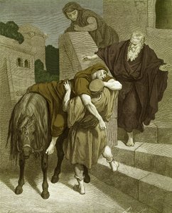 Handaki İyi Samiriyeli, Doré tarafından. - Kutsal Kitap by Gustave Dore