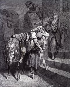 Handaki İyi Samiriyeli, Doré tarafından. - Kutsal Kitap by Gustave Dore