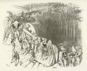 The Lords and Ladies of the Castle. Early 16th Century (gravure) by Gustave Dore