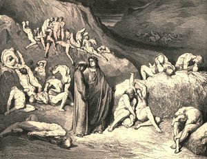 Kabuk, alttan pullar halinde çekilmiş olarak geldi, c1890. by Gustave Dore