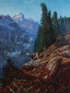Kayıp inek 1852 (tuval üzerine yağlıboya) by Gustave Dore