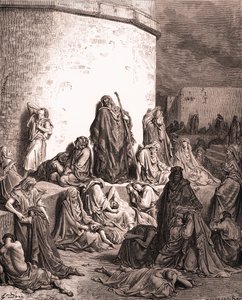 Gustave Doré, insanlar Kudüs için yas tutuyor. - Kutsal Kitap by Gustave Dore