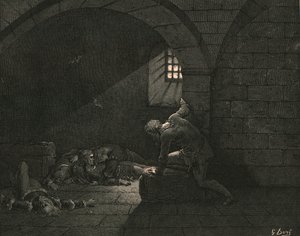 Daha sonra oruç, kederin üstesinden geldi, c1890. by Gustave Dore