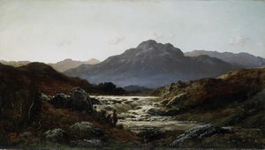 Yaylalarda Torrent (tuval üzerine yağlı boya) by Gustave Dore