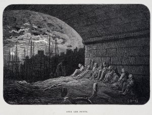 Köprülerin Altındaki Serseri - Gustave Doré tarafından “Londra” da by Gustave Dore