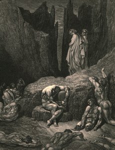Bu nedenle, aşağıda, sakat ve sefil gölgeler arasında görüşünüzü sabitleyin, c1890. by Gustave Dore