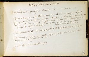 Çalışma kitabının Folio 39 n. 19 Gustave Flaubert