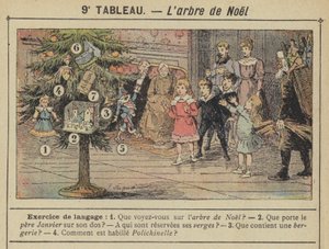 Noel ağacı (renkli taş) by Gustave Fraipont