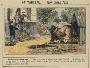 Köpeğim Tom (renkli taş) by Gustave Fraipont