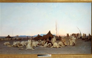 Sahra Çölü Detayında Akşam Namazı. Gustave Achille Guillaumet (1840-1887) 1863 Güneş tarafından tablo. 1,3x2,8 m. Paris, musee d