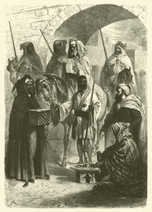 Fas'ta vergi tahsilatı (gravür) by Gustave Janet
