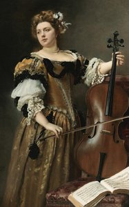 Çellocu, c. 1890. by Gustave Jean Jacquet