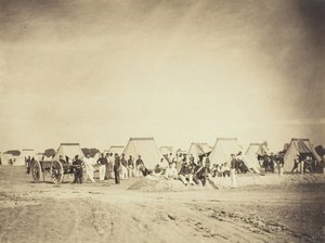 Topçu Kampı, Camp de Chalons, 1857. by Gustave Le Gray