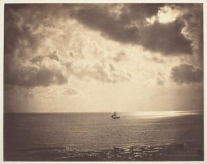 Brig on the Water, 1856. by Gustave Le Gray