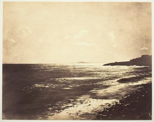 Agde Dağı ile Akdeniz, 1857. by Gustave Le Gray