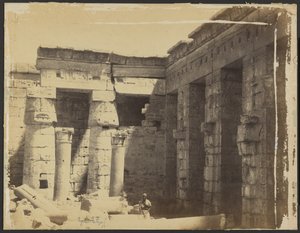 [Ramses III Morg Tapınağı] by Gustave Le Gray