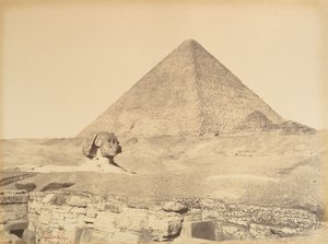 Giza Piramitleri, 1865-69. by Gustave Le Gray