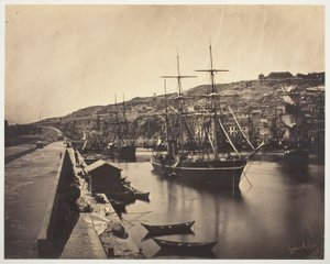 Sète-Akdeniz Limanı ve Şehri by Gustave Le Gray