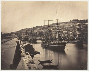 Sète-Akdeniz Limanı ve Şehri, Sète-Akdeniz Limanı ve Şehri, 1857. by Gustave Le Gray