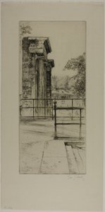 Eski Tuileries Harabeleri, Paris by Gustave Leheutre
