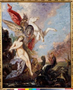 Andromede chainee bir kayaya teslim edildi Persee tarafından Resim Gustave Moreau tarafından (1826-1898) by Gustave Moreau