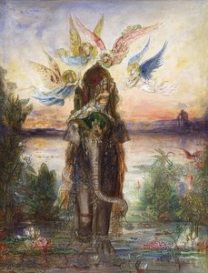 Der Heilige Elefant (Peri). 1882 by Gustave Moreau