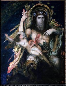 Gustave Moreau tarafından Jüpiter (Zeus) ve Semele (patlatıldı). by Gustave Moreau