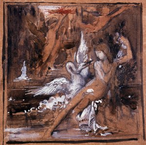 Leda ve Kuğu. Gustave Moreau