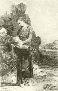Orpheus (gravür) by Gustave Moreau