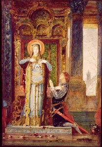 Macaristan Aziz Elisabeth veya Güllerin Mucizesi, 1879 by Gustave Moreau