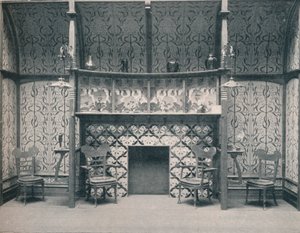 G. Serruier tarafından tasarlanan Ingle-Nook, 1898 by Gustave Serrurier Bovy