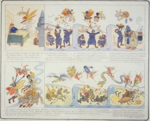 1. Dünya Savaşı / Noel 1916 / Fransız karikatürü by Gustave Wendt