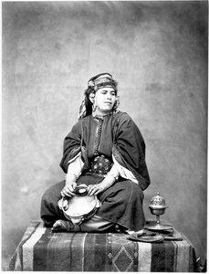 Harem Slave, Cezayir, 1859 (ıslak kolodion negatifinden albüm baskısı)